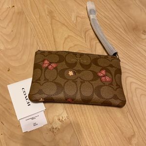 Coach Butterfly wristlet